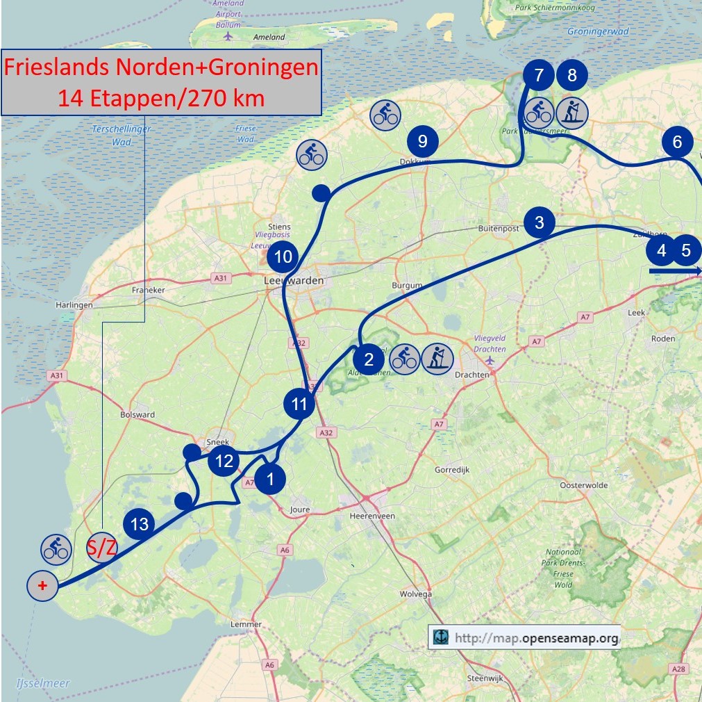 Frieslands Norden und Groningen